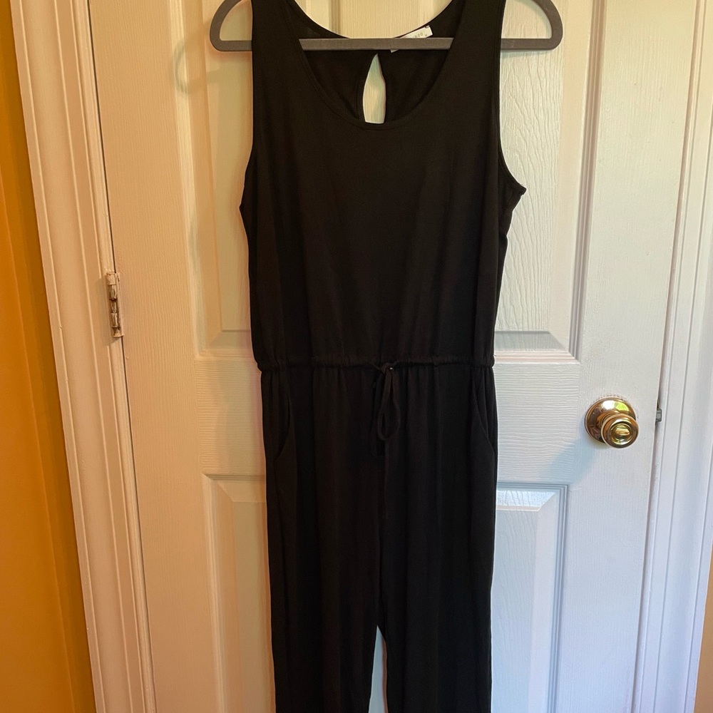 Soft jersey black romper / jumpsuit size medium